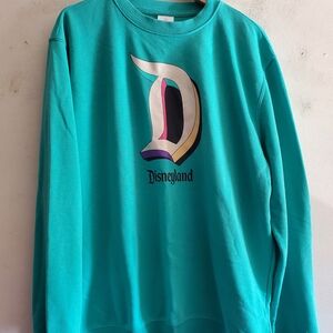 Disneyland  Teal Crewneck Sweatshirt.